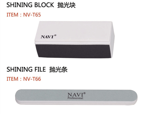 White Long Nail Buffer / Nail file polishing buffer with OEM