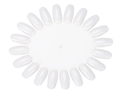 clear Nail Art Tools , 20 Tips plactic display wheel Nail color chart