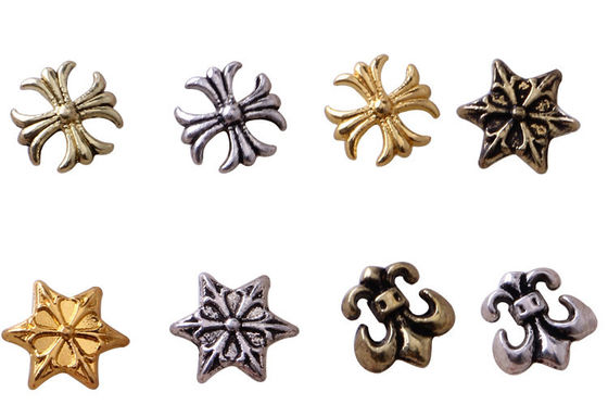 Fashional Metal Glitter Nail Art Decorations 3D Nail Stickers