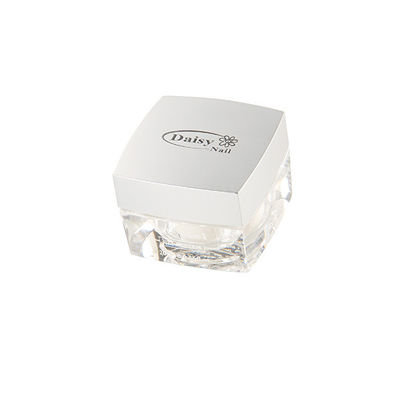 Popular Long Lasting Nail UV Gel Coat In Square Silver Bottle