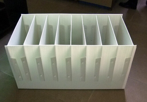 Black / White Heat resistance Foldable Plastic Divider Sheets for buffer / packing
