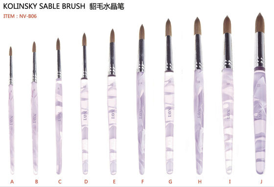 Manicure Pedicure Nail Art Brushes kolinsky sable nail brushes